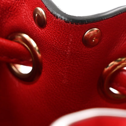 Valentino Garavani Nappa Mini Rockstud Spike Bucket Bag Rouge Pur 10 of 10