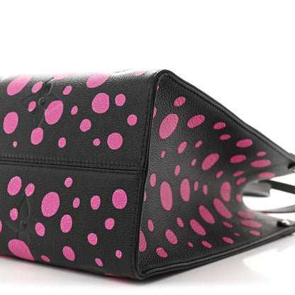 Louis Vuitton LV X YK Empreinte Monogram Giant Onthego MM Black Fuchsia 10 of 10