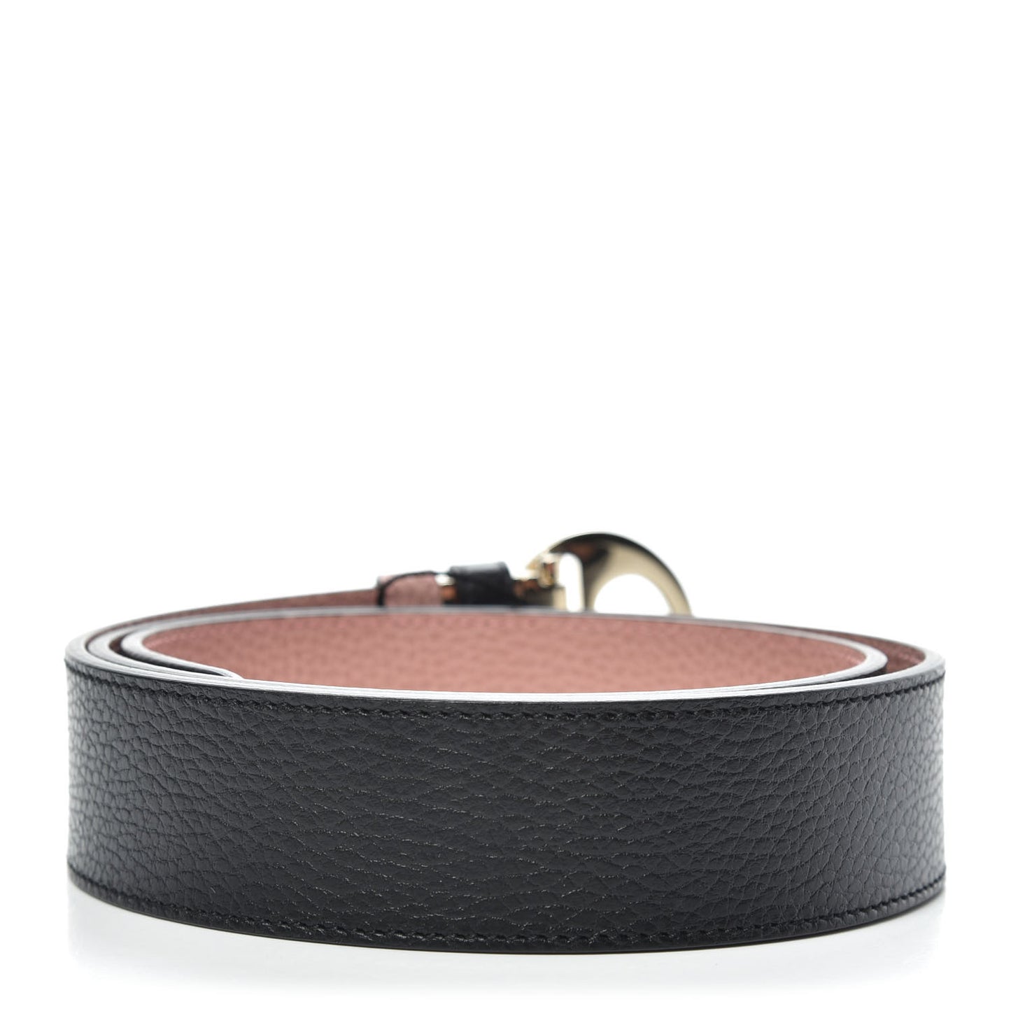 Calfskin 1973 Reversible Belt 95 38 Black Pink