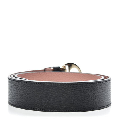 Gucci Calfskin 1973 Reversible Belt 95 38 Black Pink 2 of 4