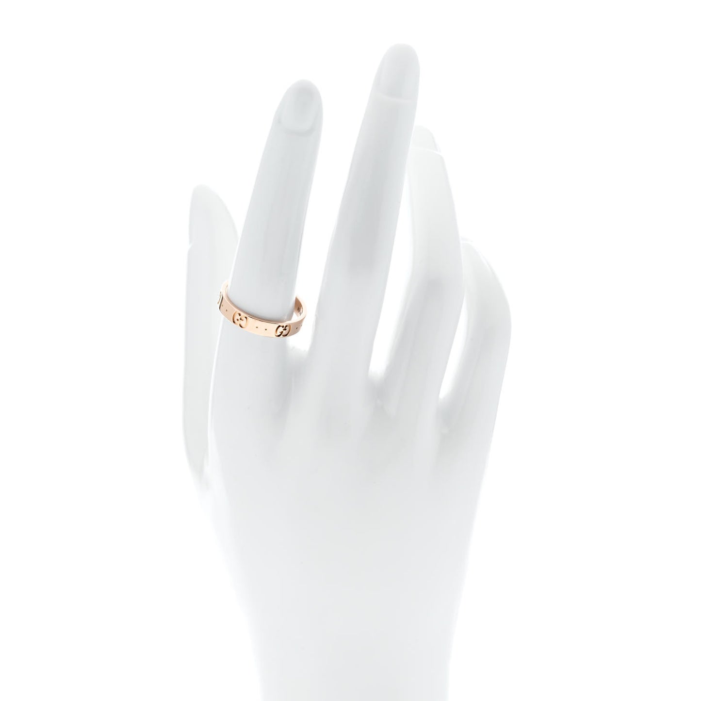 18K Rose Gold 4mm Icon Thin Band Ring  57 8