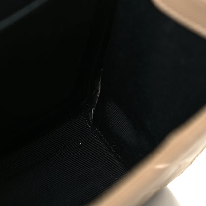 Saint Laurent Grain De Poudre Textured Mixed Matelasse Medium Triquilt Monogram Satchel Latte Cream 13 of 13
