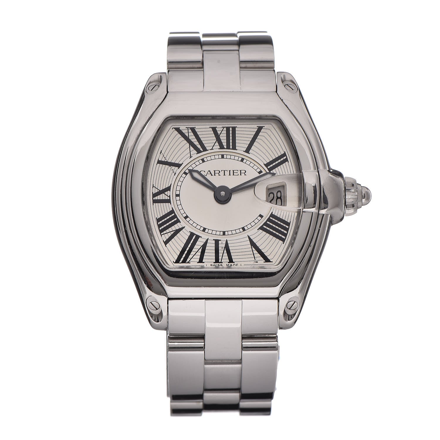 Cartier Stainless Steel 31mm Roadster Quartz Watch 1 of 8