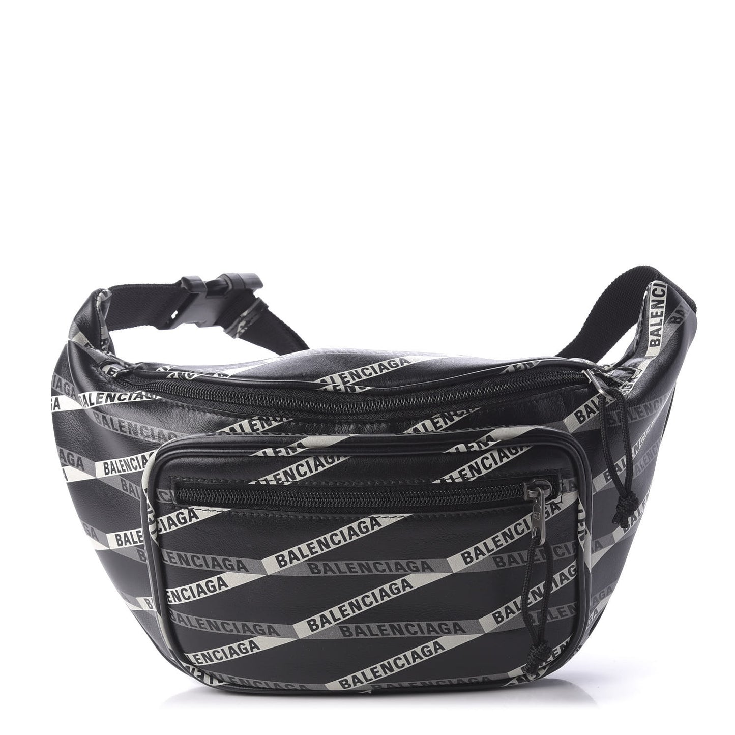 Smooth Calfskin Losange Monogram Explorer Belt Bag Black Grey