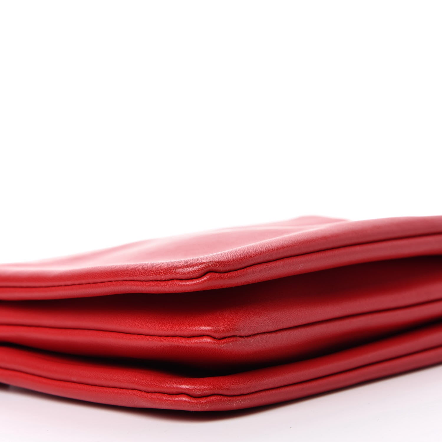 Celine Lambskin Small Trio Crossbody Bag Red 6 of 10