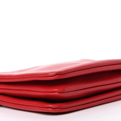 Celine Lambskin Small Trio Crossbody Bag Red 6 of 10