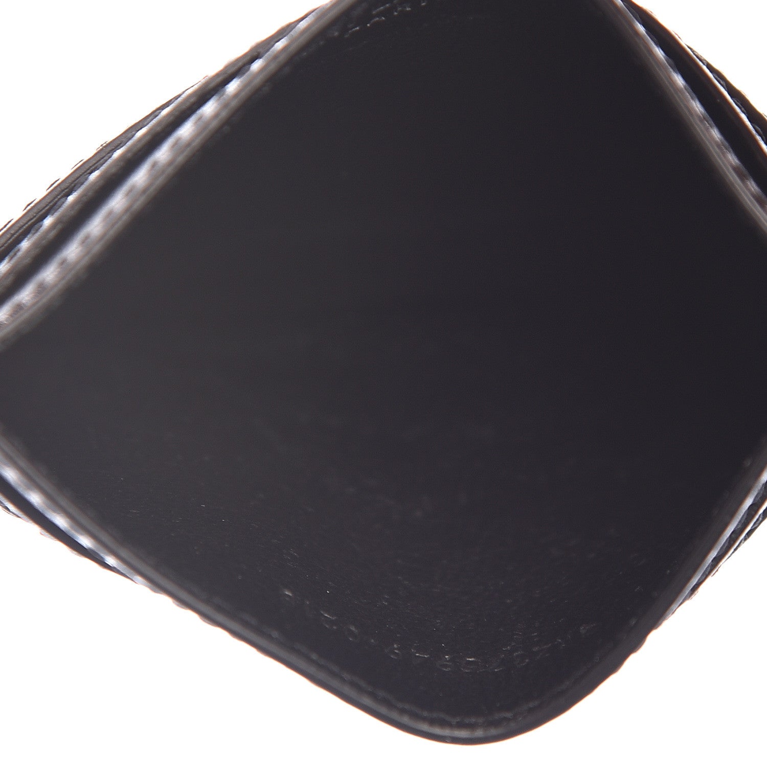 Saint Laurent Calfskin Paris SL Love Patch Credit Card Case Black 5 of 8