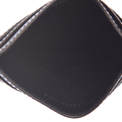 Saint Laurent Calfskin Paris SL Love Patch Credit Card Case Black 5 of 8