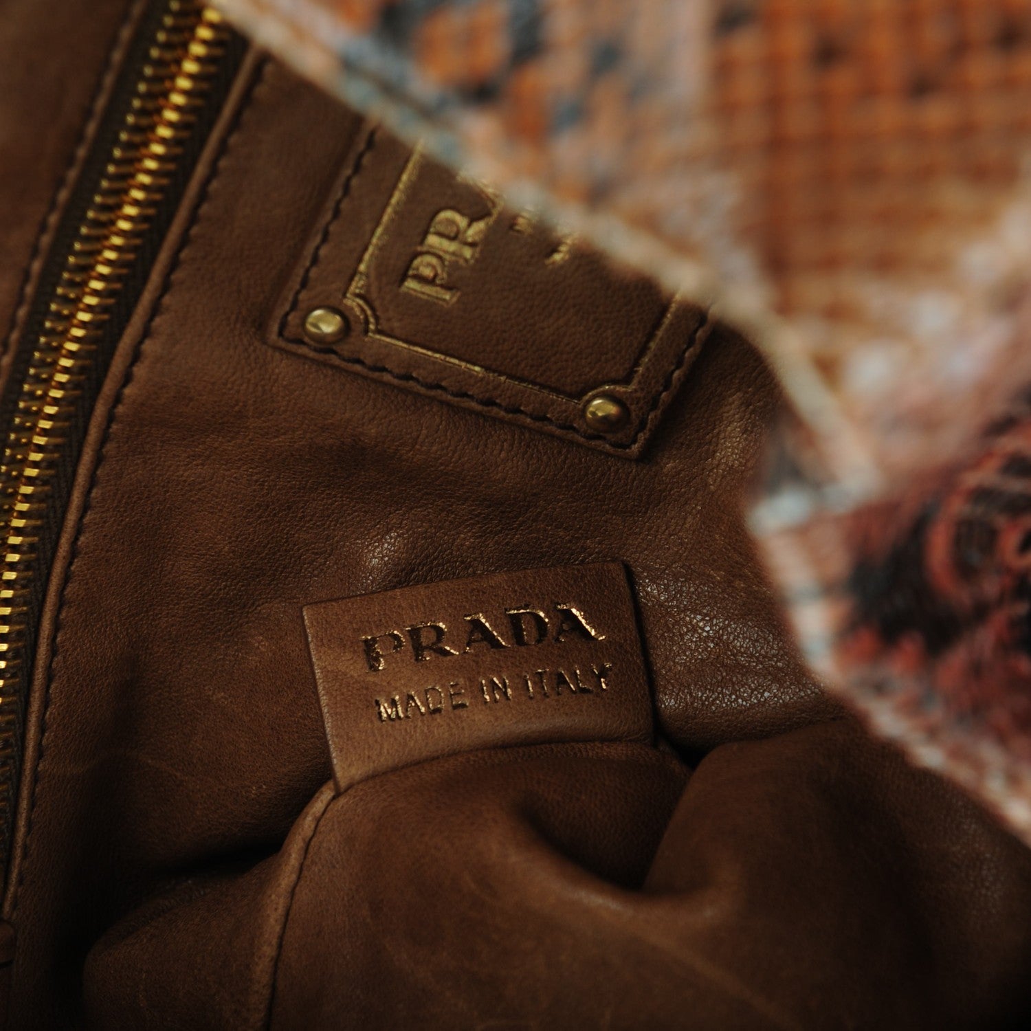 Prada Python Patch Pochette Clutch Bruciato 7 of 8