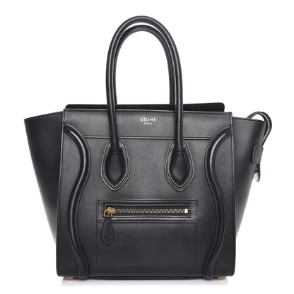 Celine Smooth Calfskin Micro Luggage Black 1 of 9