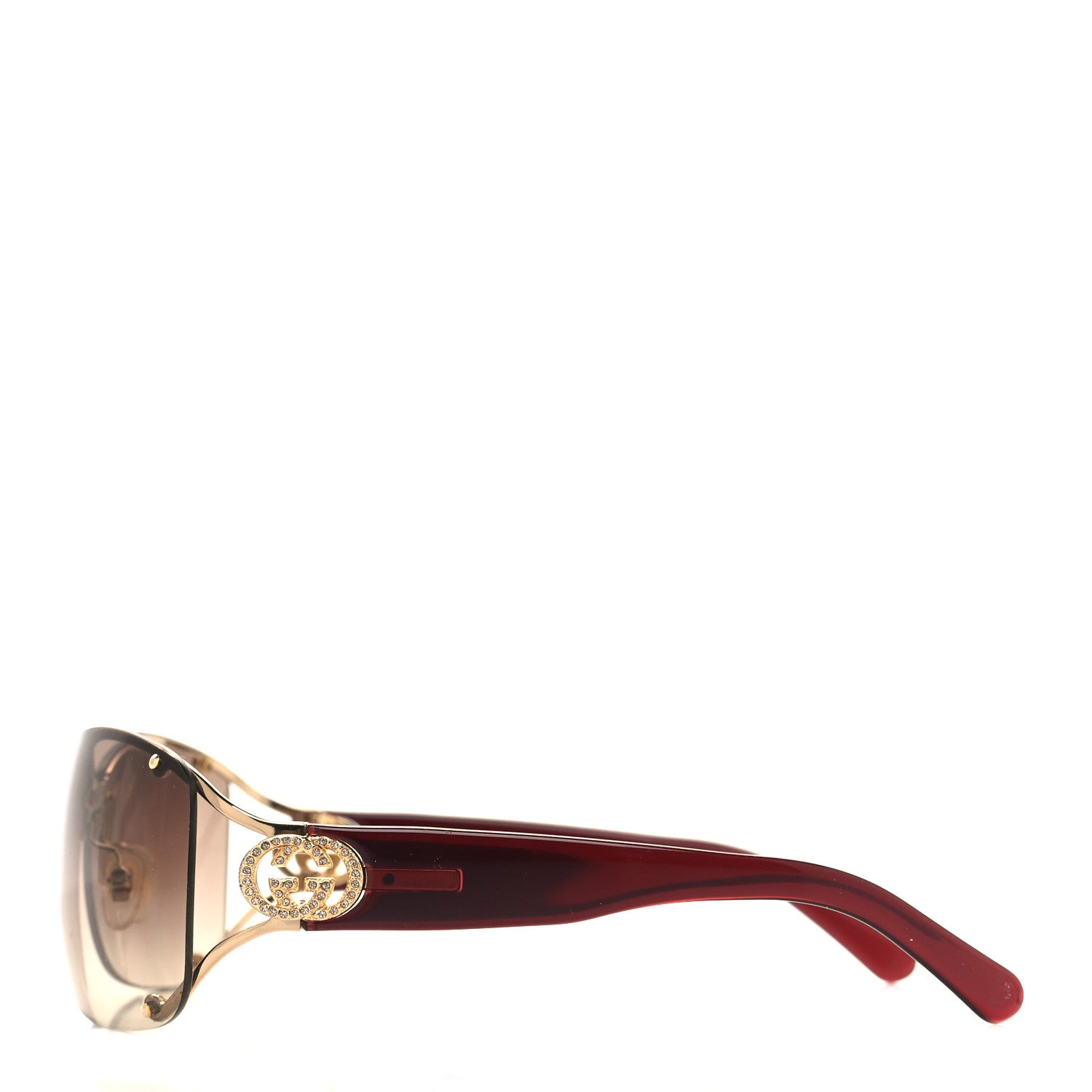 Gucci Crystal GG 2820/F/S Sunglasses Brown 3 of 7