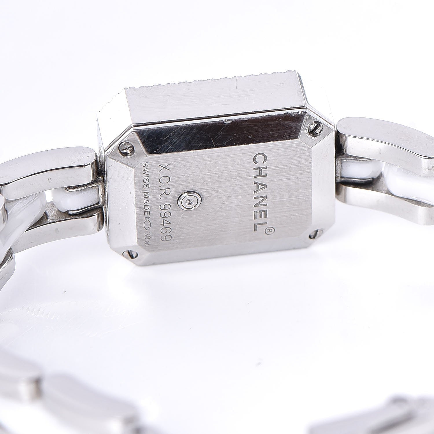 Chanel Stainless Steel Ceramic Diamond Bezel 16mm Chain Premiere Quartz Watch White 5 of 5