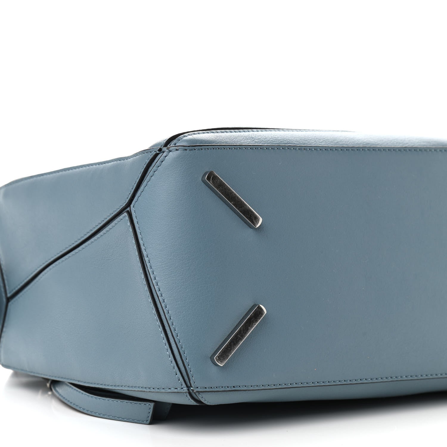 Loewe Calfskin Medium Puzzle Bag Stone Blue 7 of 9