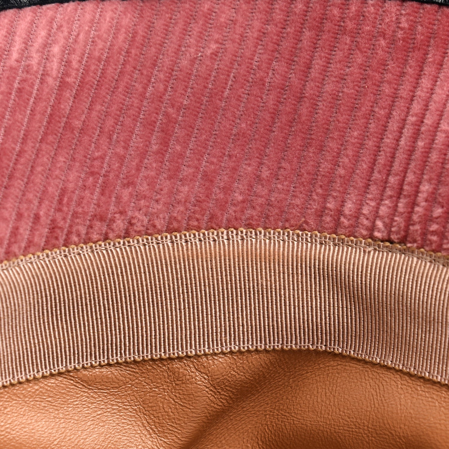 Gucci Lanzo Stretch Cord Azalea Calfskin Horsebit Bob Mulina Bucket Hat XL Lipstick Rose Blue 7 of 10