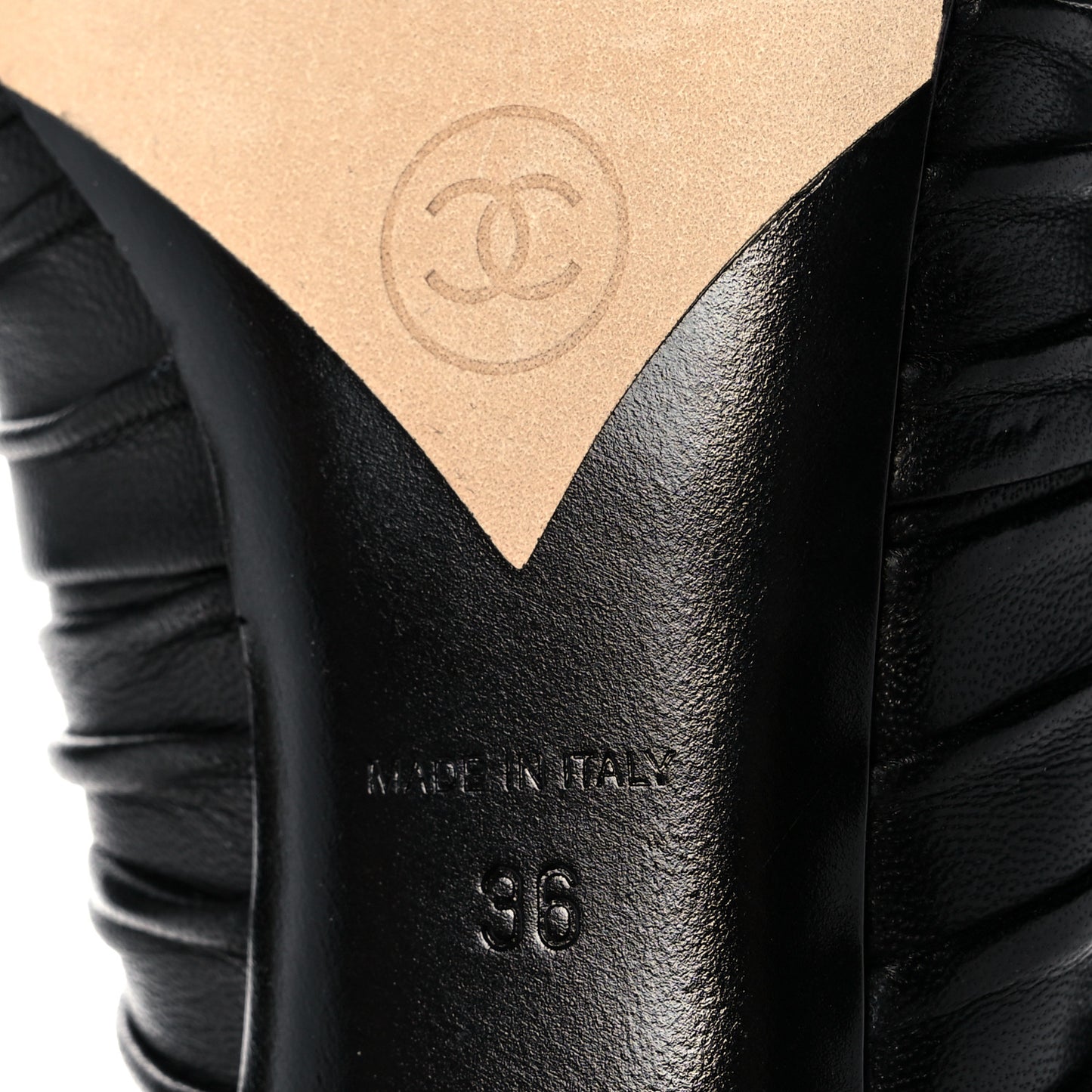 Calfskin Bows CC Mules 36 Black