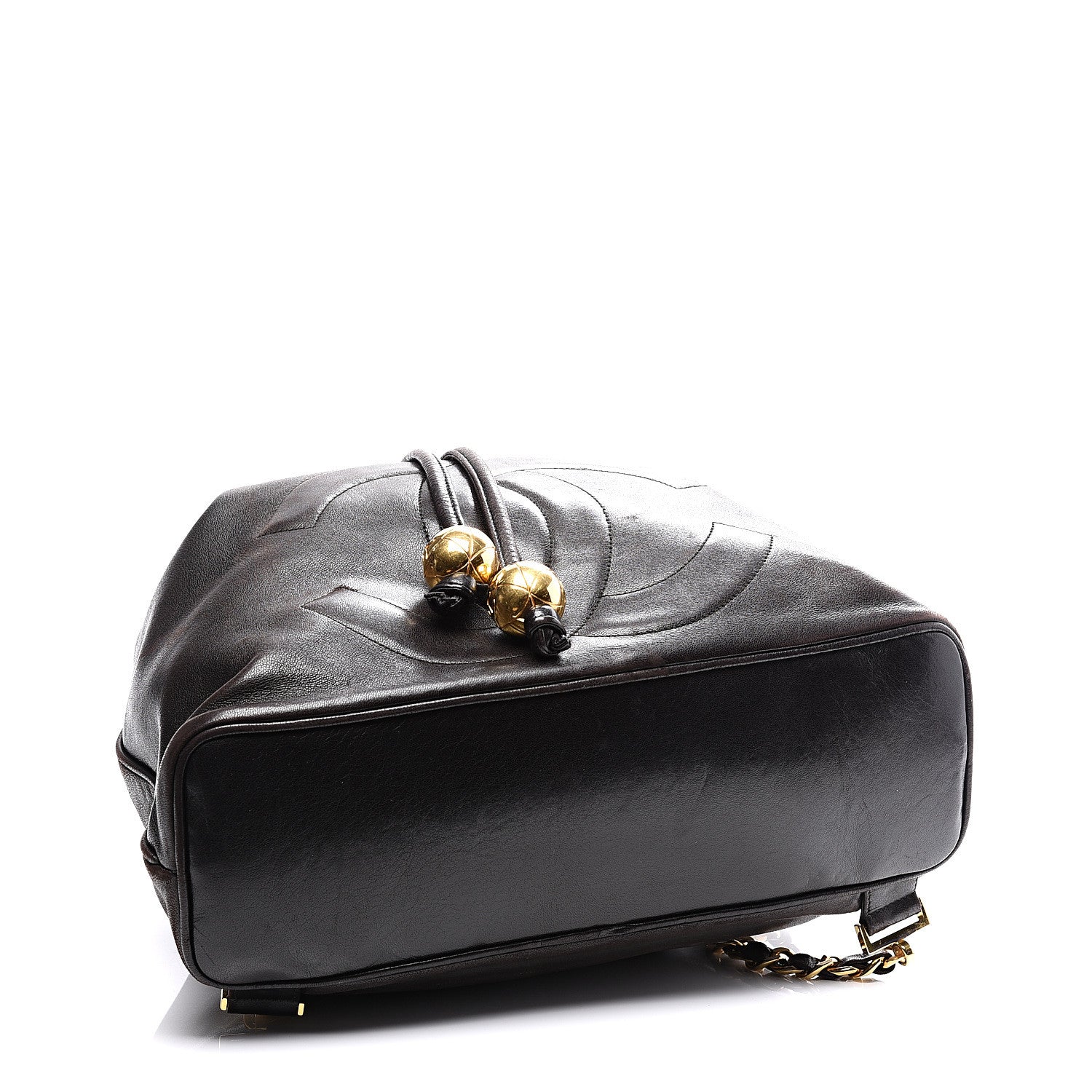 Chanel Lambskin CC Drawstring Backpack Black 4 of 11