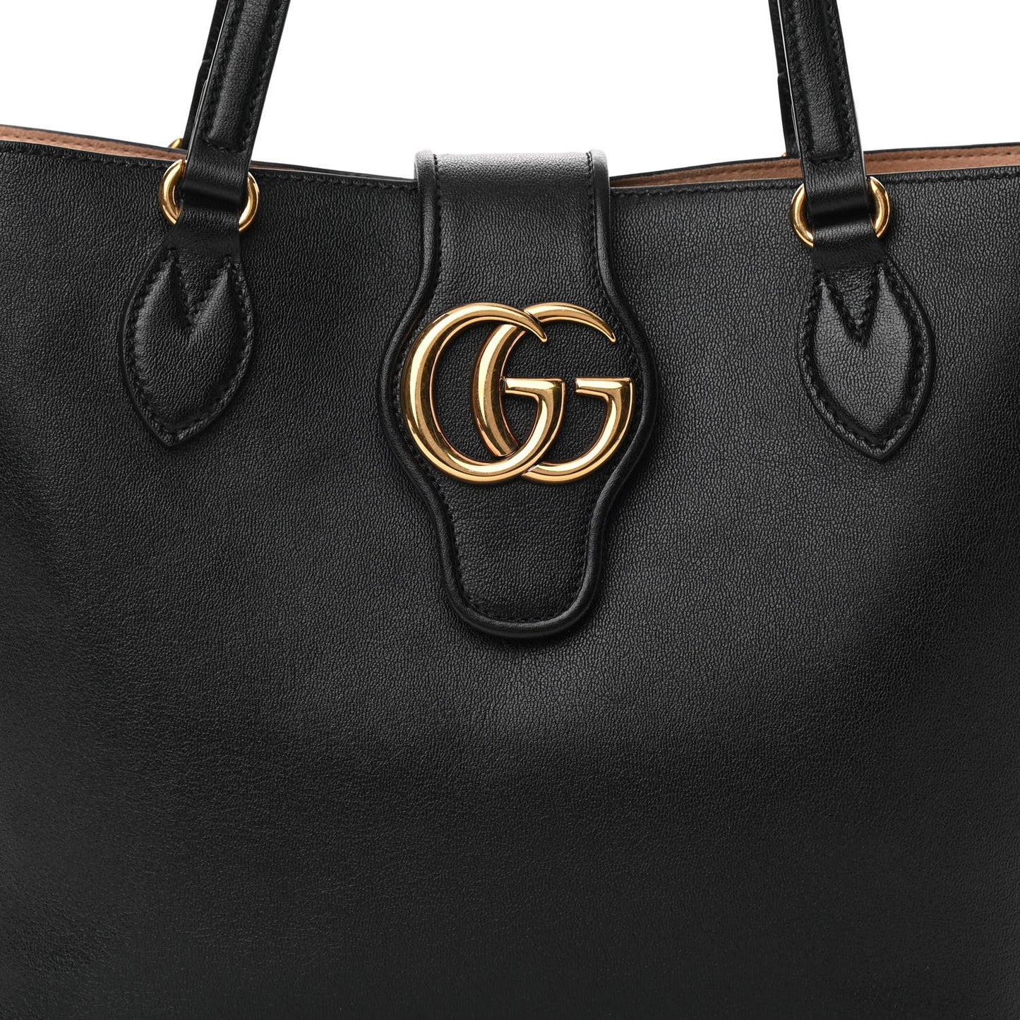 New Sakai Calfskin Lux Small Dahlia Tote Black