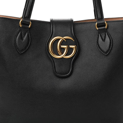 Gucci New Sakai Calfskin Lux Small Dahlia Tote Black 9 of 14