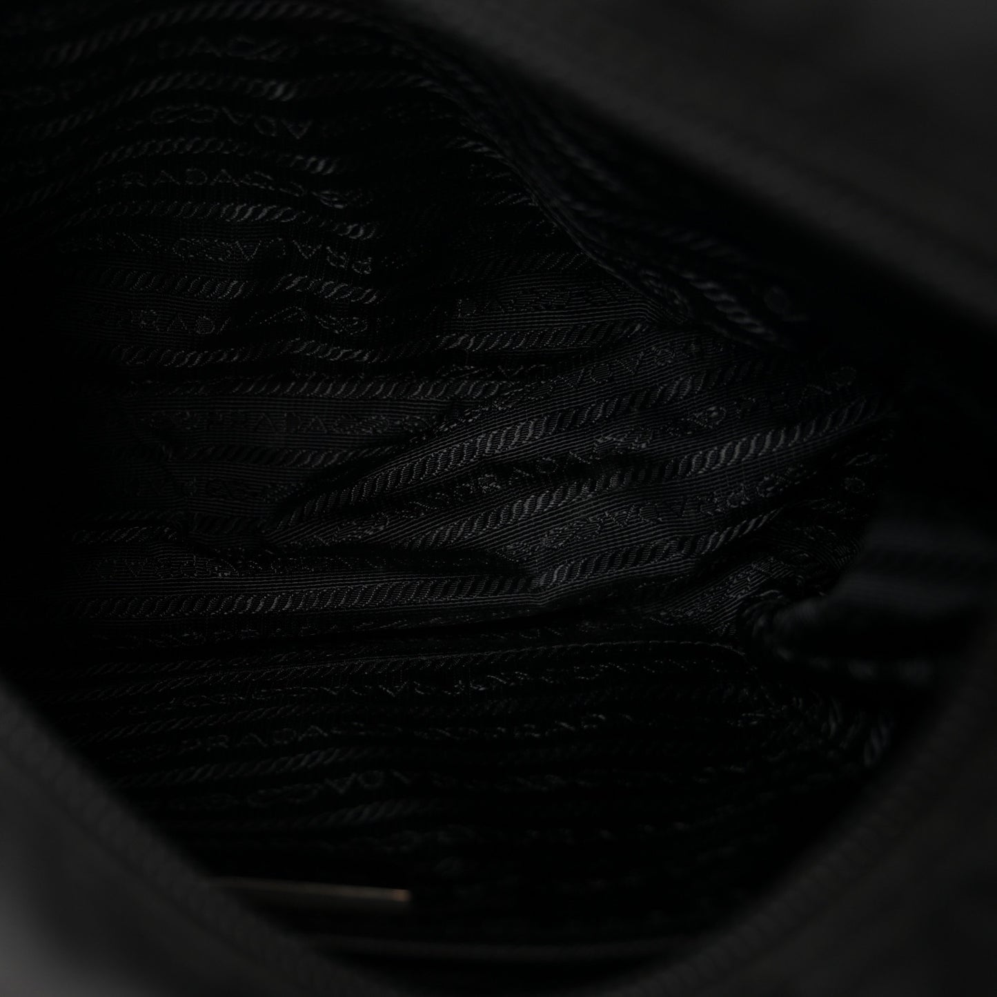 Nylon New Vela Studded Messenger Black White