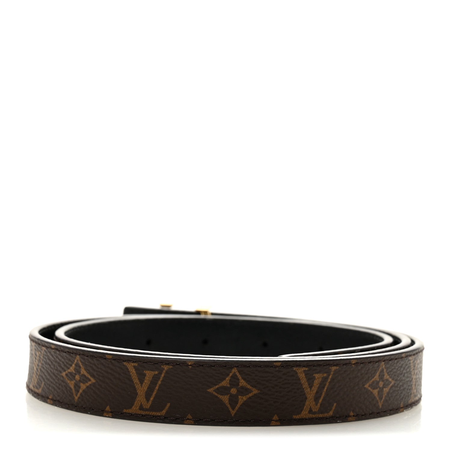 Louis Vuitton Calfskin Monogram 20mm LV Iconic Reversible Belt 85 34 Black 2 of 6