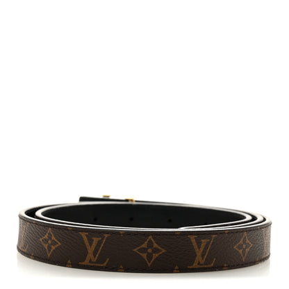 Louis Vuitton Calfskin Monogram 20mm LV Iconic Reversible Belt 85 34 Black 2 of 6
