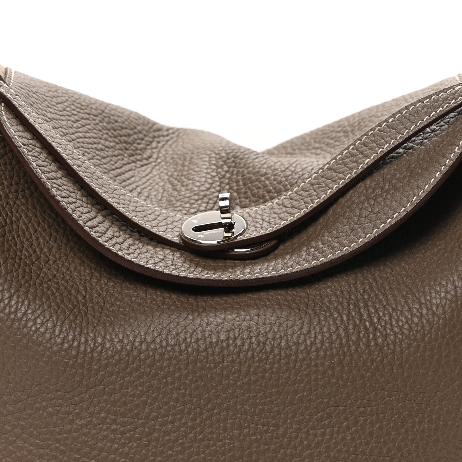 Hermes Taurillon Clemence Lindy 34 Etoupe 8 of 10