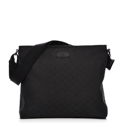 Gucci Nylon Monogram Large Messenger Black 1 of 11