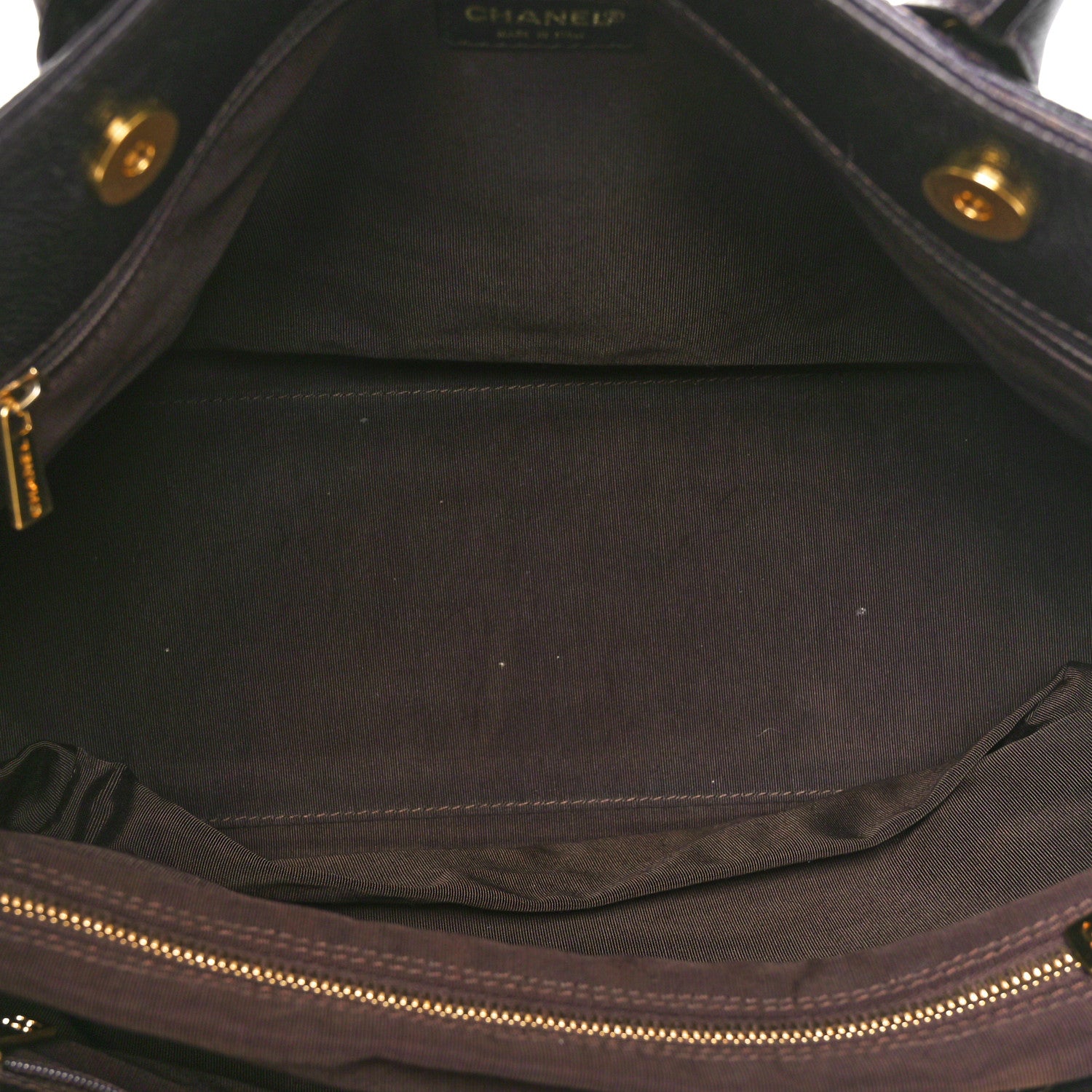 Chanel Calfskin Cerf Executive Shopper Tote Brown 5 of 10