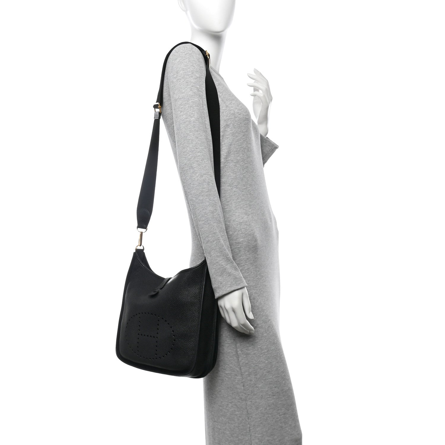 Hermes Taurillon Clemence Evelyne III PM Black 2 of 10