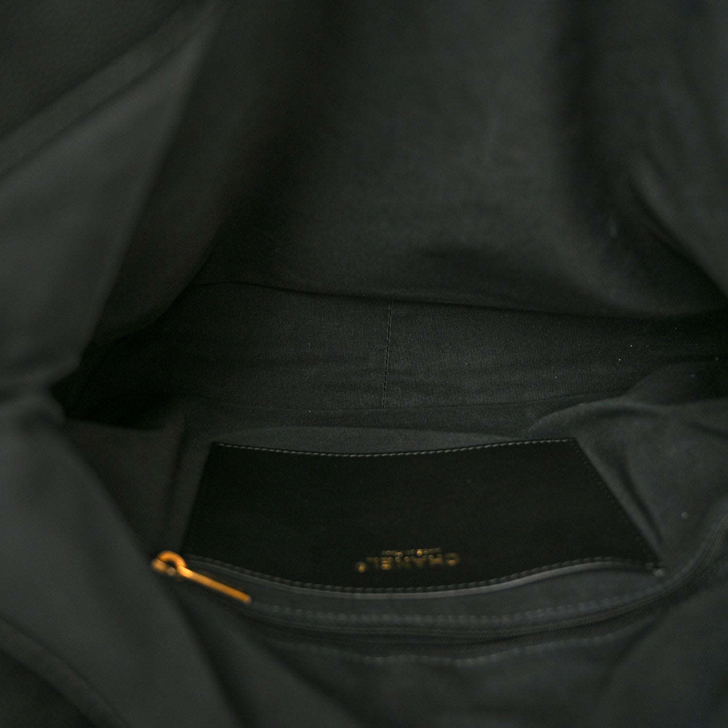 Chanel Caviar Quilted Fold Over Hobo Black 7 of 13