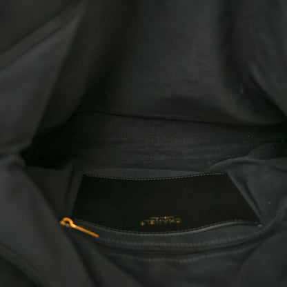 Chanel Caviar Quilted Fold Over Hobo Black 7 of 13