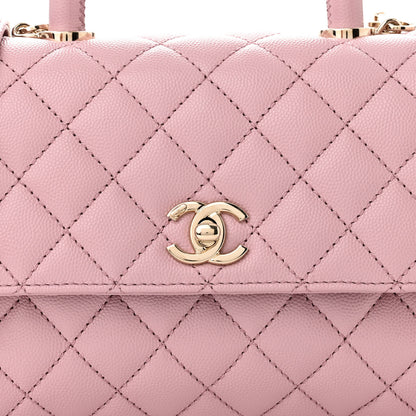 Chanel Caviar Quilted Mini Coco Handle Flap Light Pink 8 of 11
