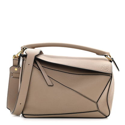 Loewe Calfskin Medium Puzzle Bag Sand 1 of 11