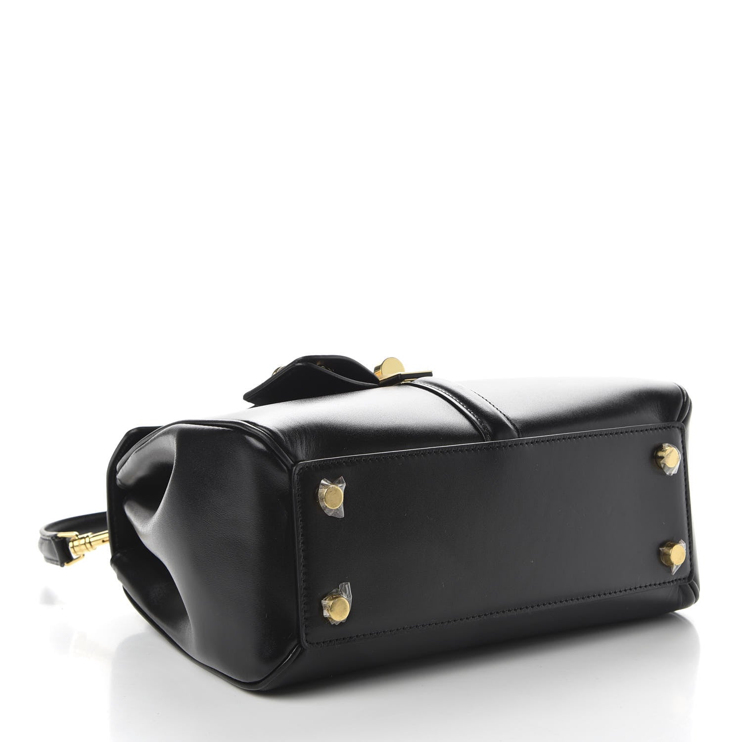 Celine Satinated Calfskin Small 16 Top Handle Bag Black 4 of 11