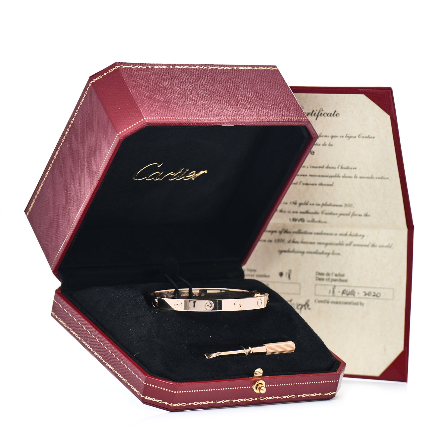 18K Pink Gold LOVE Bracelet 18