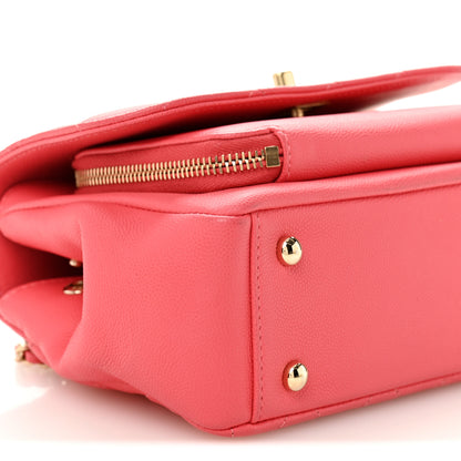 Chanel Caviar Quilted Small Business Affinity Flap Coral 9 of 11