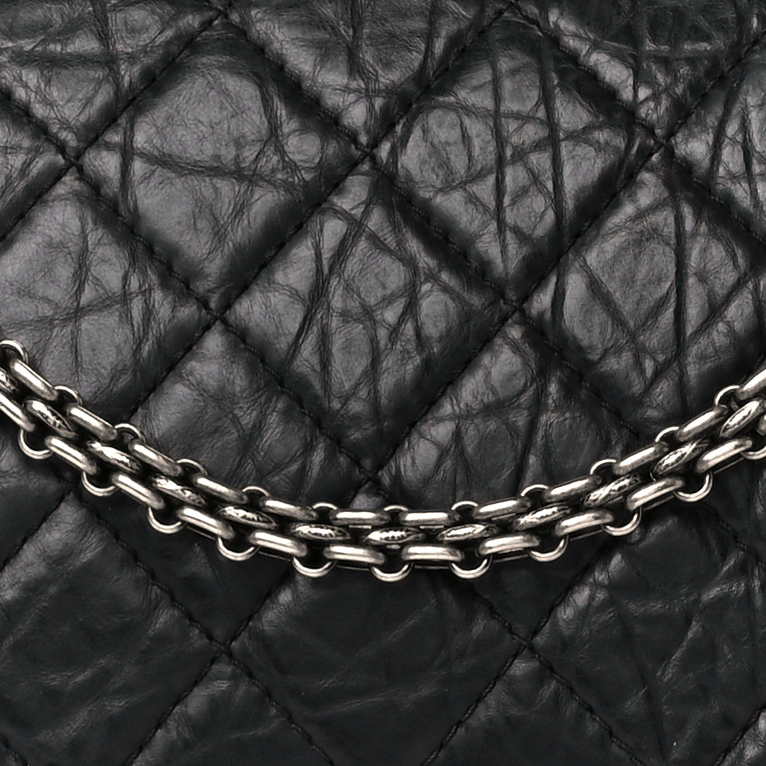 Chanel Aged Calfskin Quilted 2.55 Reissue 227 Flap Black 8 of 11
