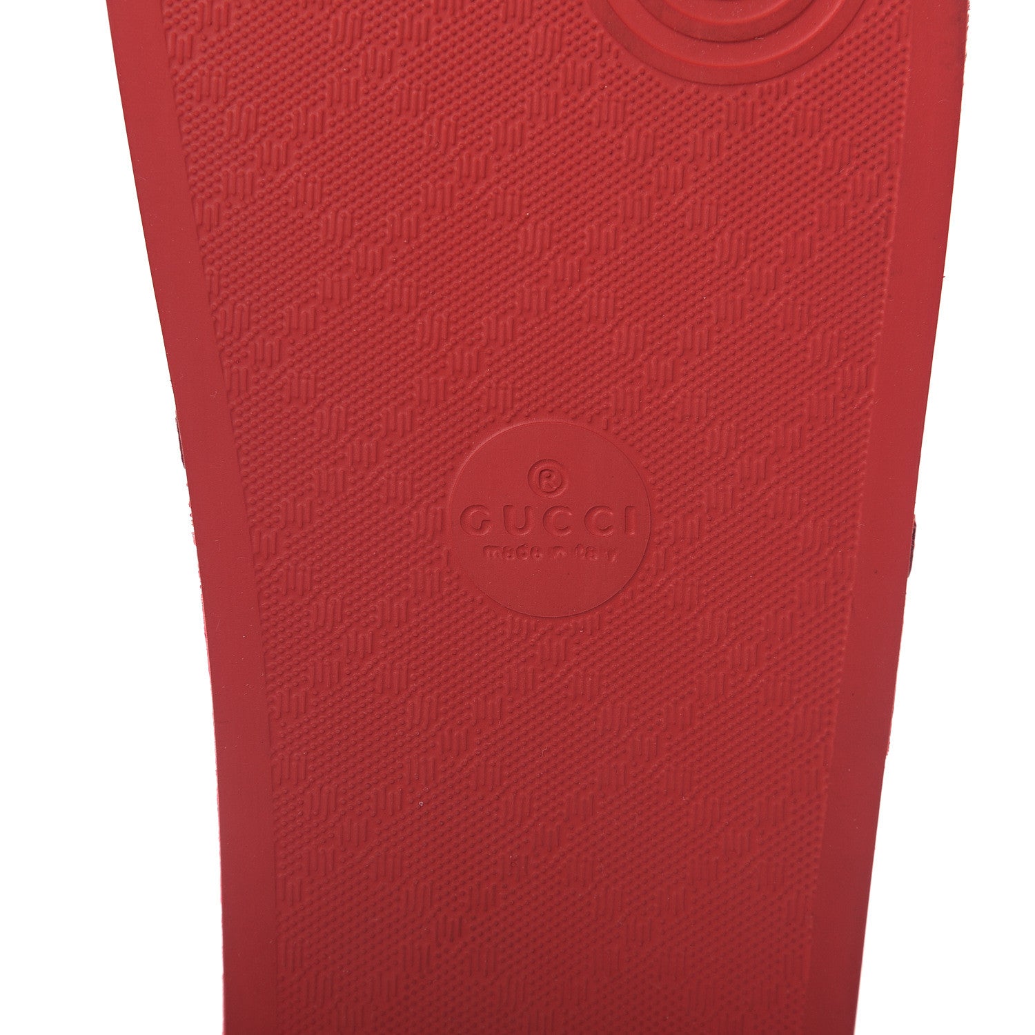 Gucci GG Supreme Monogram Flora Pursuit Slide Sandals 38 Red 9 of 9