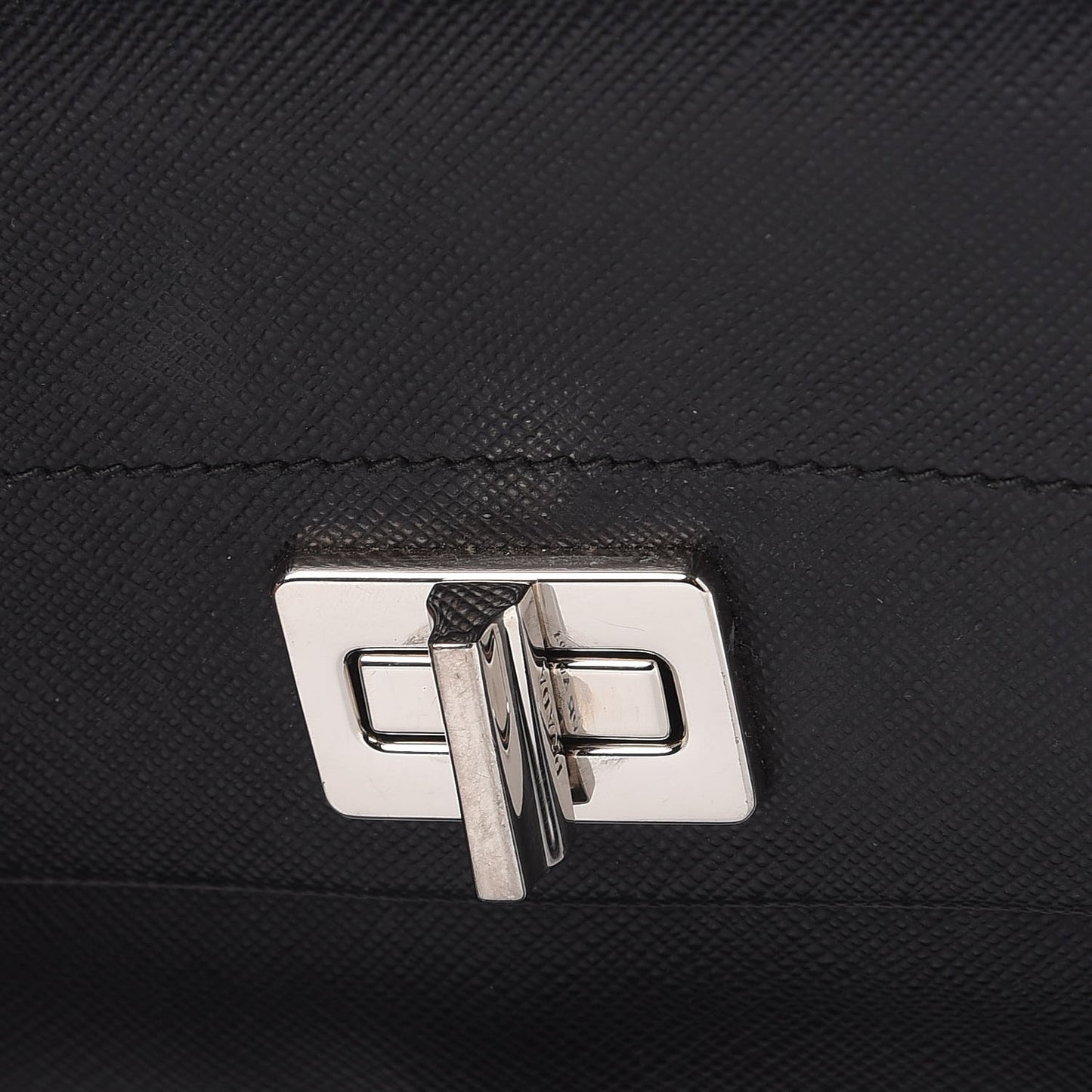 Saffiano Lux Flap Crossbody Nero Black