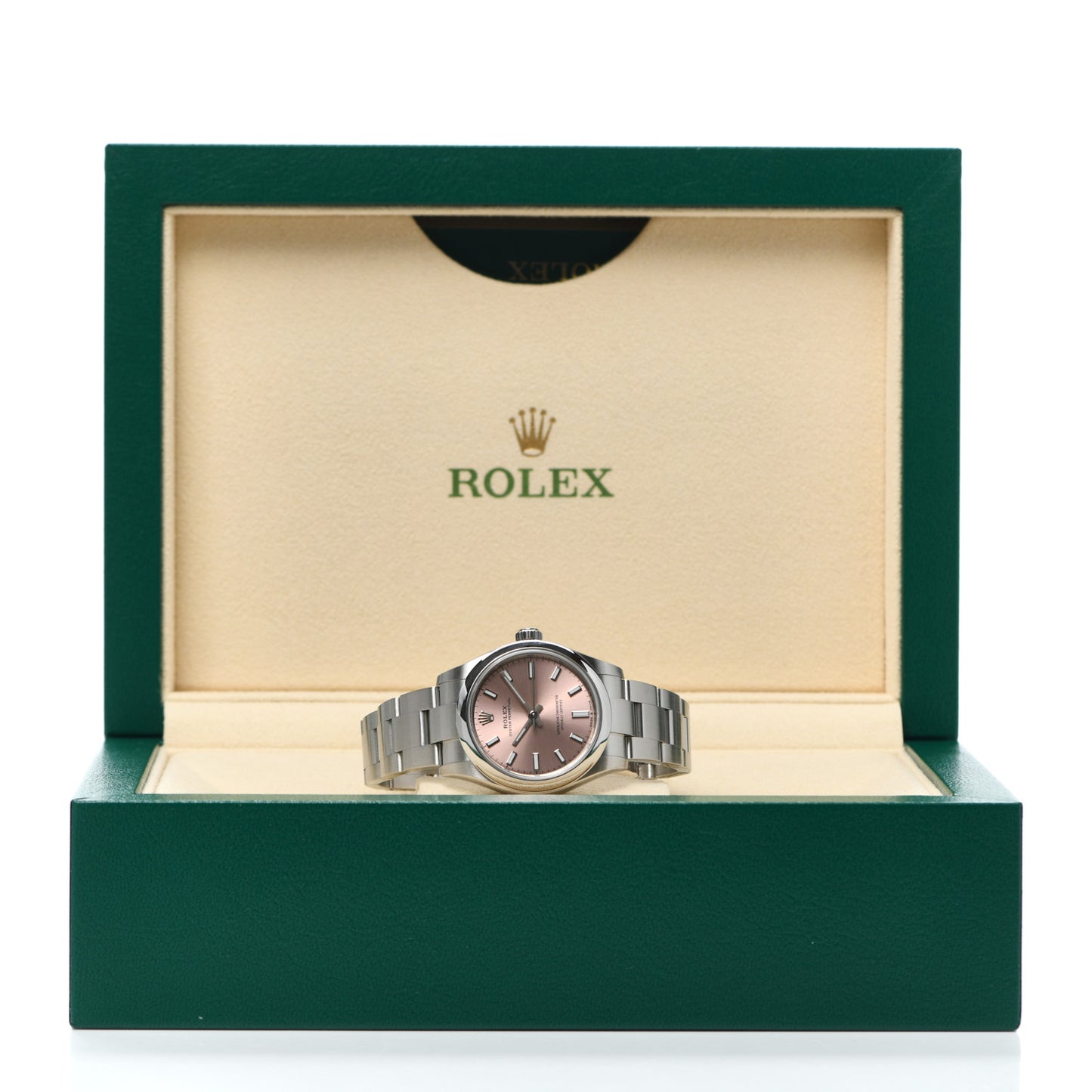 Stainless Steel 31mm Oyster Perpetual Watch Pink 277200