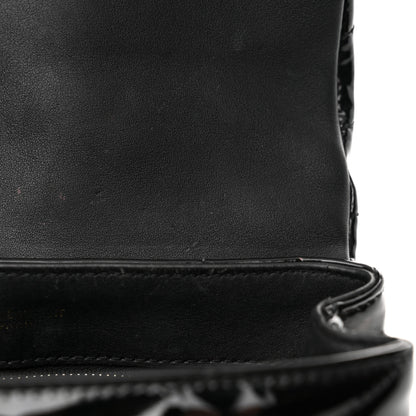 Saint Laurent Patent Y Quilted Monogram Toy Loulou Crossbody Bag Black 15 of 18
