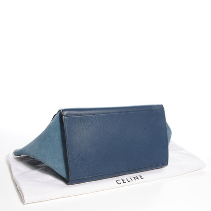 Celine Drummed Calfskin Suede Double Zip Trapeze Orage 4 of 9