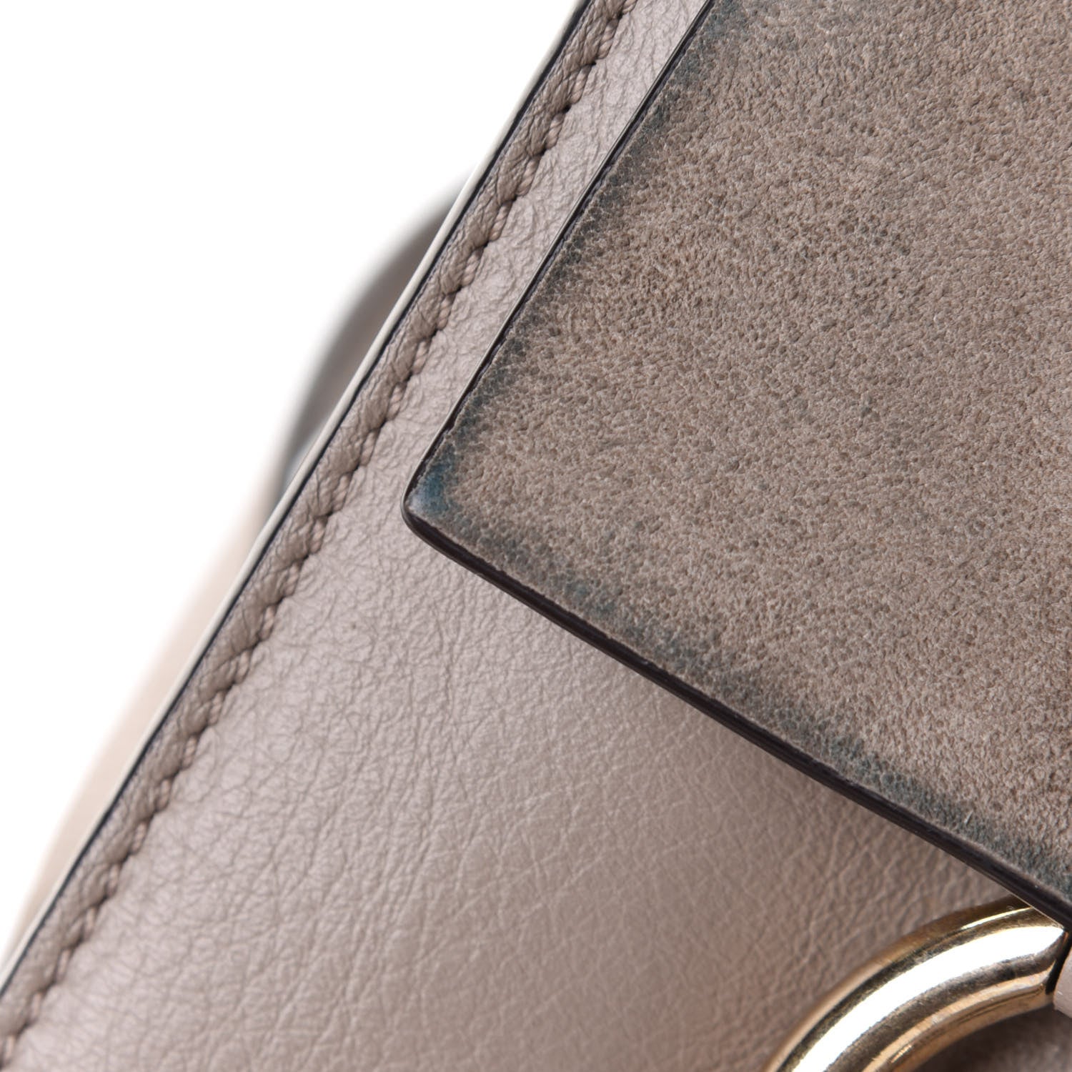 Chloe Suede Calfskin Mini Faye Bracelet Bag Motty Grey 12 of 13