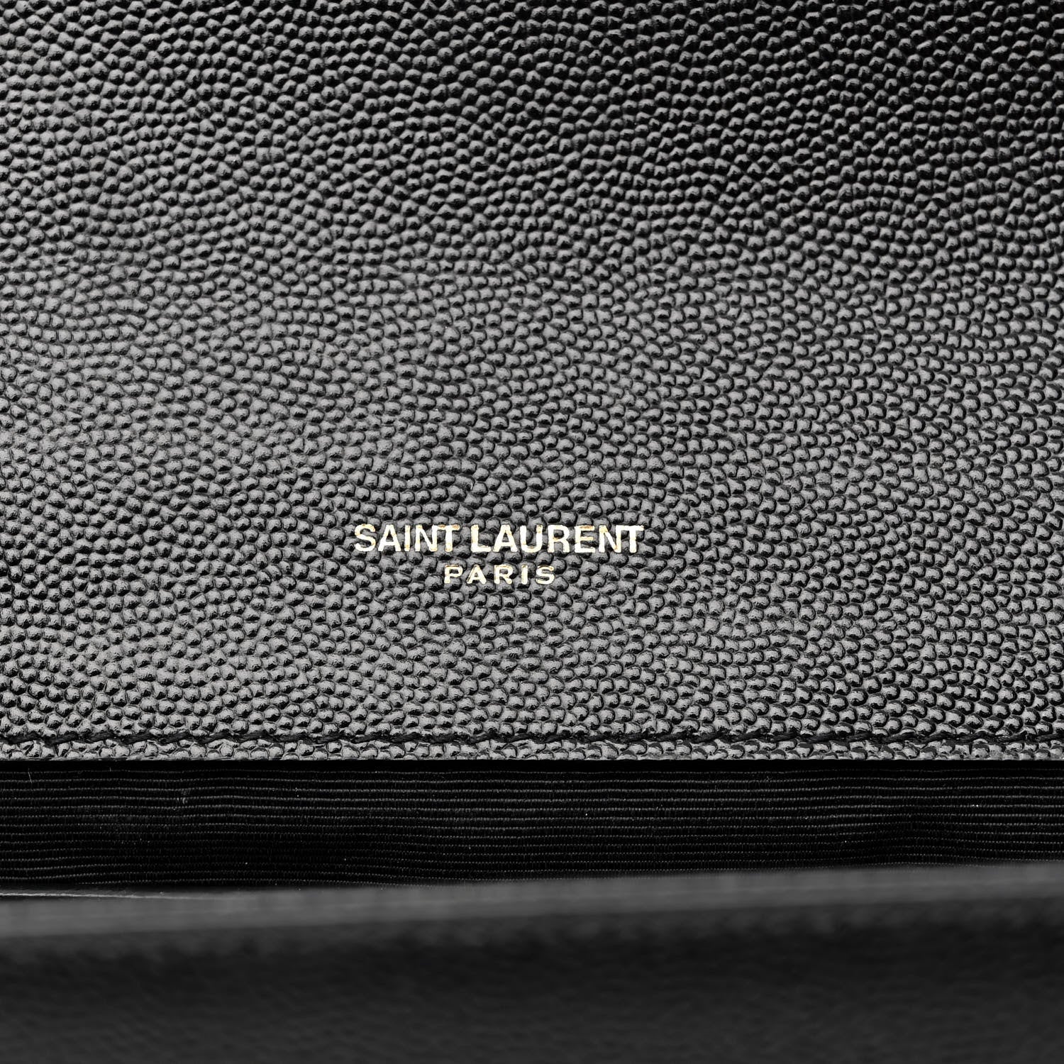 Saint Laurent Grain De Poudre Medium Classic Monogram Kate Satchel Black 6 of 10