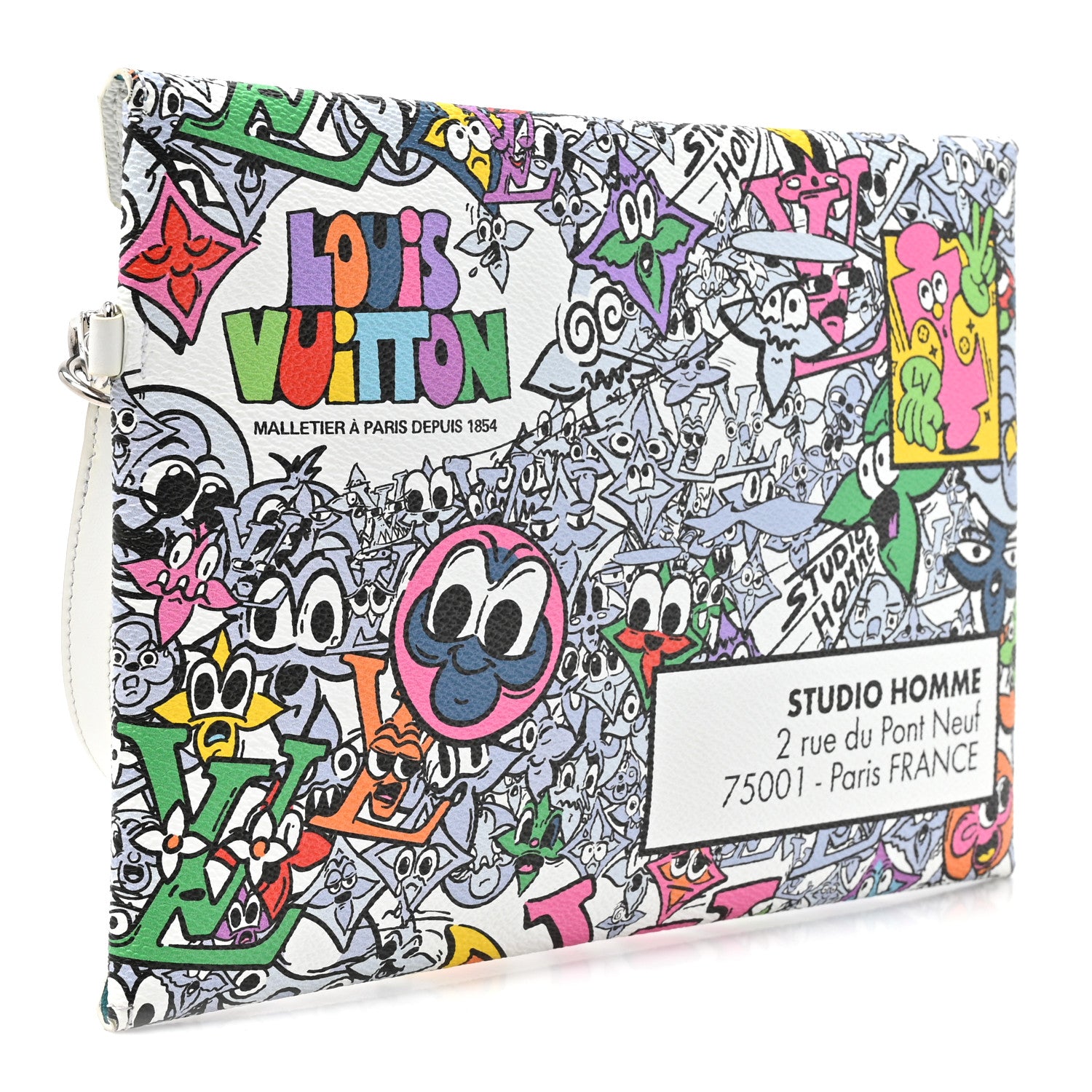 Louis Vuitton Monogram Comics Trio Envelope Pouch Multicolor 4 of 9