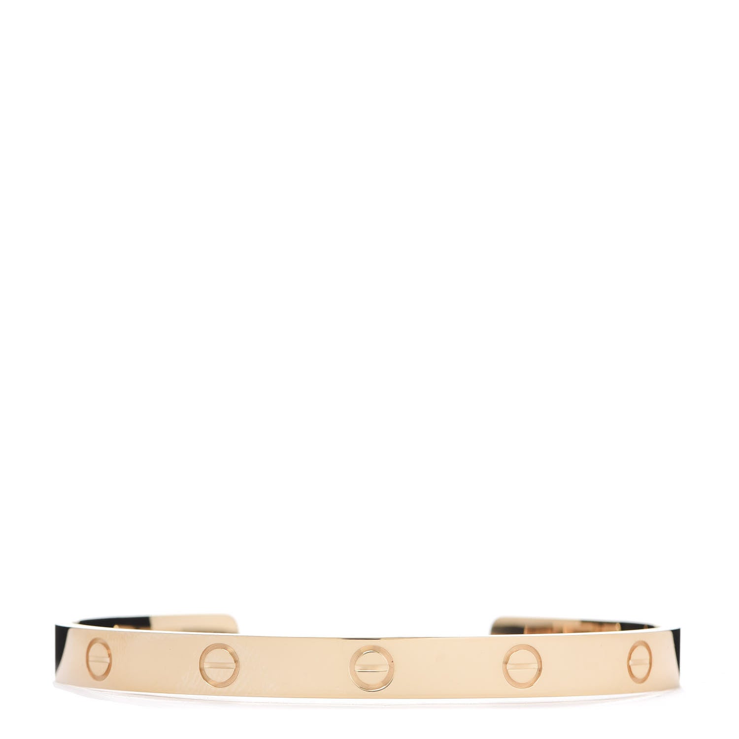 Cartier 18K Yellow Gold LOVE Cuff Bracelet 19 1 of 5