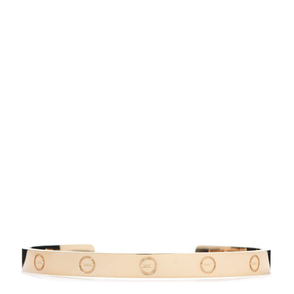 Cartier 18K Yellow Gold LOVE Cuff Bracelet 19 1 of 5