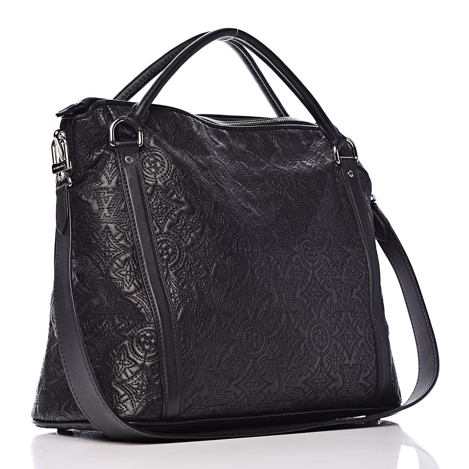 Louis Vuitton Monogram Lambskin Antheia Ixia PM Black 3 of 10