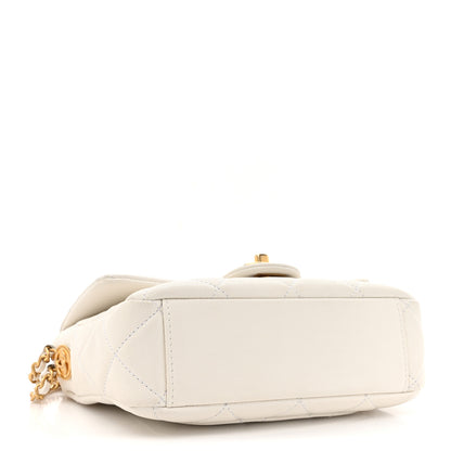 Chanel Caviar Quilted Small Twist Your Buttons Flap White 4 of 12