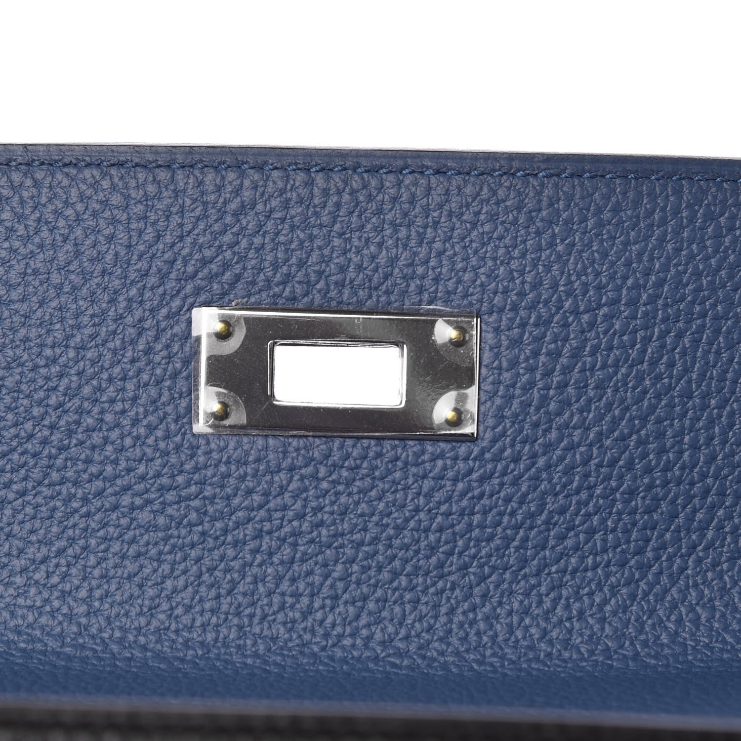 Hermes Togo Verso Kelly Retourne 35 Black Bleu Agate 10 of 40